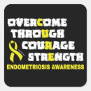 Recherche de endometriose autocollants Jaune