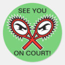 Zoek naar grappig tennis stickers Speler