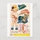 Recherche de poupées vintages cartes postales Antique