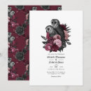 Recherche de hibou mariage invitations Gothique