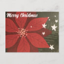 Recherche de fleur de noël cartes postales Rouge