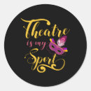 Recherche de comédienne autocollants Comédien de théâtre