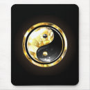 Recherche de yin yang tapis souris Noir