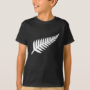 Recherche de fougère argentée tshirts Drapeau