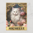 Recherche de chats roses cartes postales Chat blanc