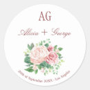 Recherche de monogramme vintage autocollants Joint d'enveloppe