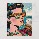 Recherche de danseuse vintage cartes postales Plage