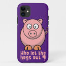 Recherche de porc drôle iphone coques Cochon