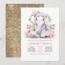 Recherche de elephant baby shower fille invitations Rose