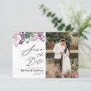 Zoek naar floral save the dates Paars