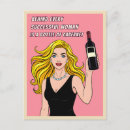 Recherche de humour de vin cartes postales Pour elle