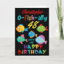 Recherche de d drôle poissons anniversaire cartes Pour lui