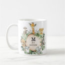Recherche de monogramme zèbre tasses Jungle