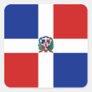 Recherche de république dominicaine autocollants Drapeau