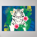 Recherche de tigre blanc posters Rose