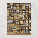 Recherche de lettre m cartes postales Ordre