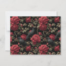 Recherche de rose rouge foncé cartes postales Vintage