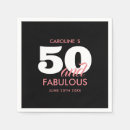 Zoek naar fabelachtige verjaardag servetten Vijftigste