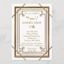 Recherche de style gatsby invitations Fête