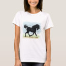 Zoek naar zwarte paarden tshirts Zwart paard