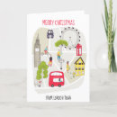 Recherche de london vœux cartes Bus