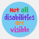 Recherche de malade autocollants Handicap invisible