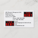 Recherche de loyer cartes visite Propriété