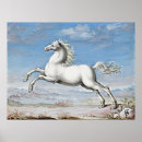 Recherche de un cheval blanc art Vintage