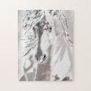 Recherche de cheval blanc puzzles Exécution