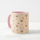 Recherche de lapin de chocolat tasses Rétro
