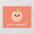 Recherche de fruit kawaii cartes postales Adorable