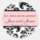 Recherche de gâteau mariage autocollants Monogramme