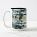 Recherche de motif de note de musique tasses Musicien