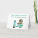 Recherche de scooter anniversaire cartes Illustration