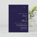 Recherche de bleu de minuit invitations Céleste