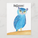 Recherche de oiseau abstrait cartes postales Chouette