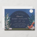 Recherche de forêt baby shower invitations Lune