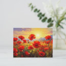 Recherche de coquelicots cartes postales Nature