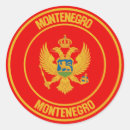 Recherche de monténégro autocollants Pays