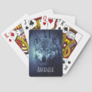 Recherche de yeux bleus jeux de cartes Loup