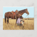 Recherche de cheval de cowboy cartes postales Chien