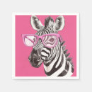 Recherche de zèbre rose serviettes Jungle