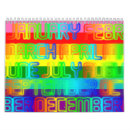 Recherche de couleurs arc en ciel calendriers Lgbt