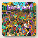 Recherche de la nouvelle orléans dessous de verres Mardi gras