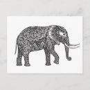 Recherche de zen doodle cartes postales Éléphant