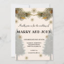 Recherche de décembre mariage invitations Rustique