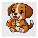 Recherche de pizza mignonne posters Drôle