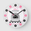 Zoek naar roze keuken klokken Retro