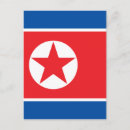 Recherche de la corée du nord cartes postales Drapeau
