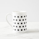Recherche de à petits pois blanc sur le noir tasses Points